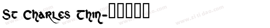 St Charles Thin字体转换